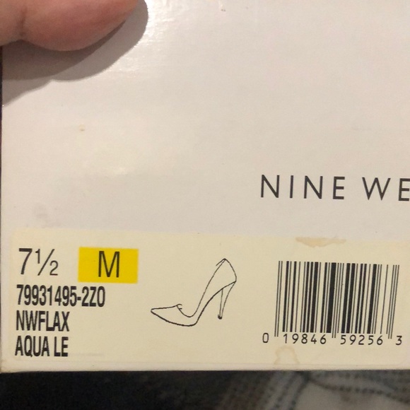 NWT NWFLAX AQUA LEATHER UPPER PUMP!!! - Picture 8 of 8